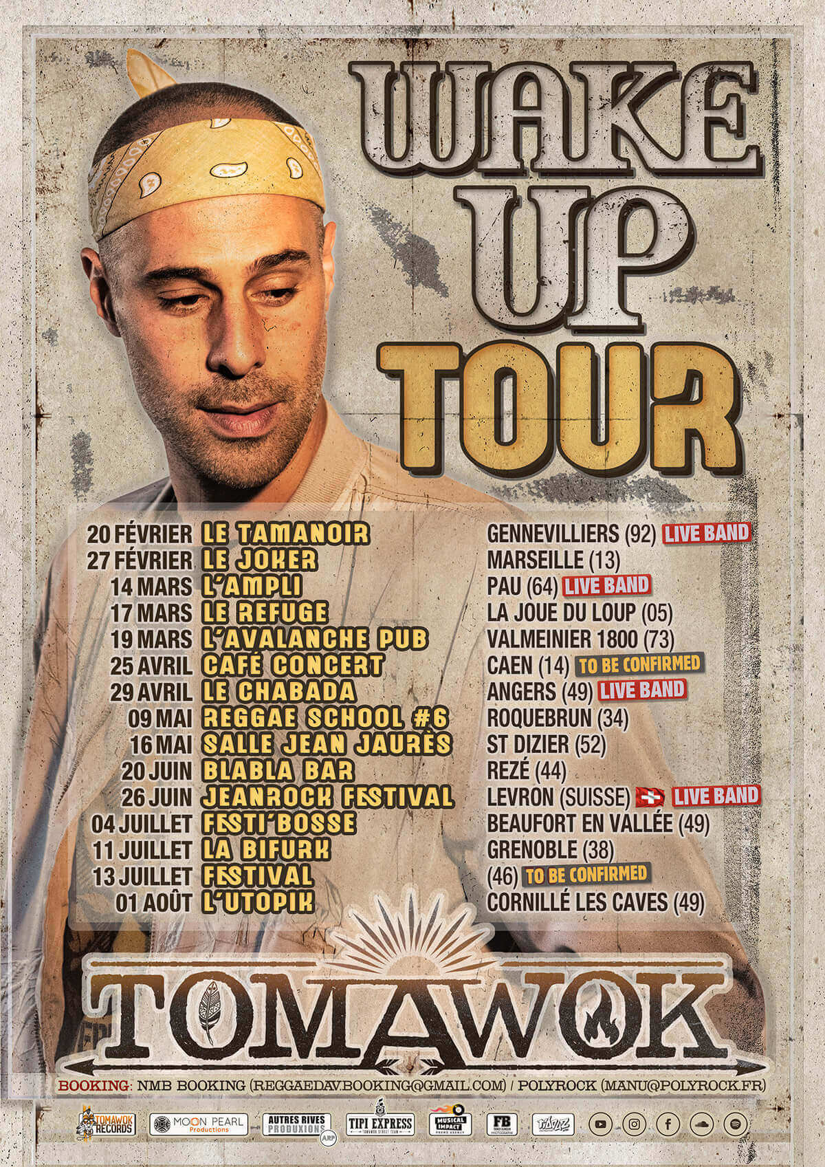 details des dates de la tournée Wake Up 2026