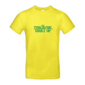 T-shirt Original Tomawok - "Wake Up" (Jaune & Vert)